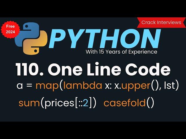 One Line Code in Python | One-Liners Everyday 