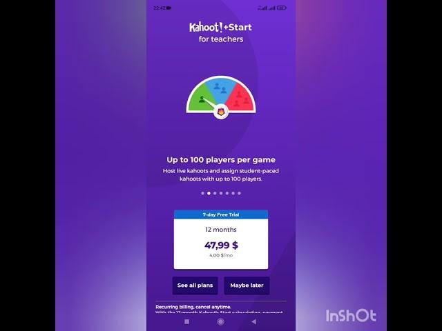 Kahoot программасына регистрация