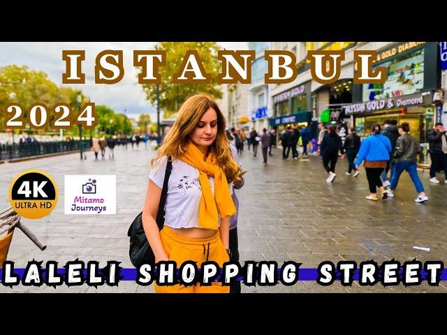 Istanbul Turkey City Center: Laleli Shopping Street 4K Walking Tour | Markets, Hotels | October 2024