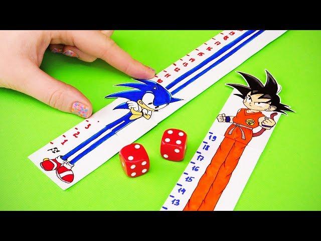 SONIC VS GOKU (Sonic The Hedgehog VS Dragon Ball) and other PAPER GAME TO PLAY WITH FAMILY