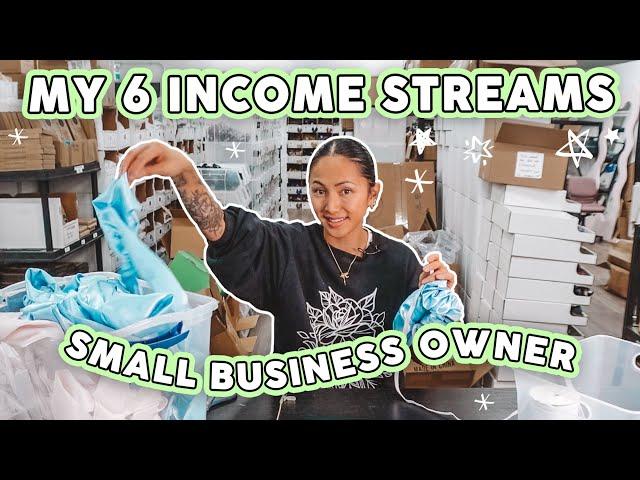 My 6 Income Stream As A Small Business Owner 🪡‍ Income Sources & Advice For Beginners!