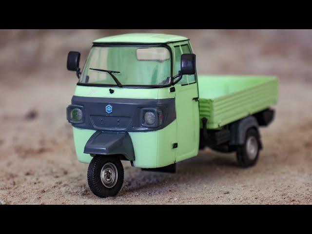 Unboxing Of Mini Piaggio Ape Classic 1:32 Italeri Diecast Model Auto Rickshaw