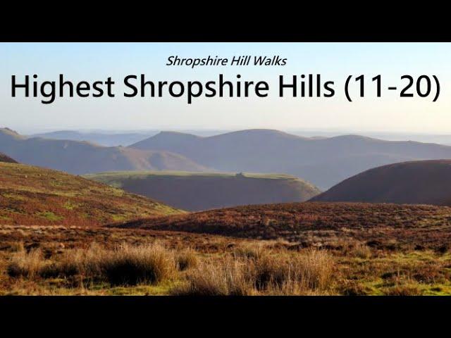 Top 20 Highest Shropshire Hills  - Shropshire Hill Walks