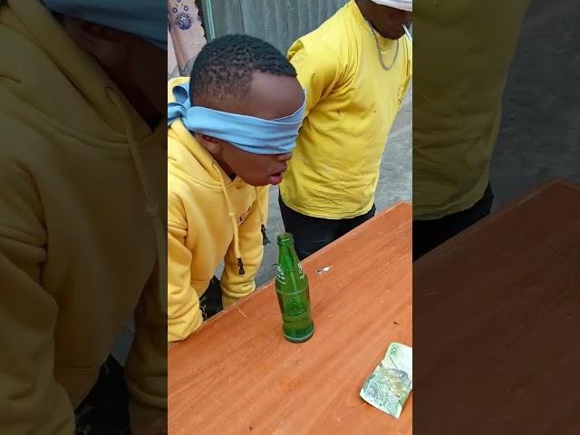 blind straw and drink challenge