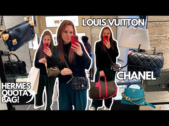 COLLECTING MY HERMES QUOTA BAG!! & luxury shopping vlog in LOUIS VUITTON and CHANEL!