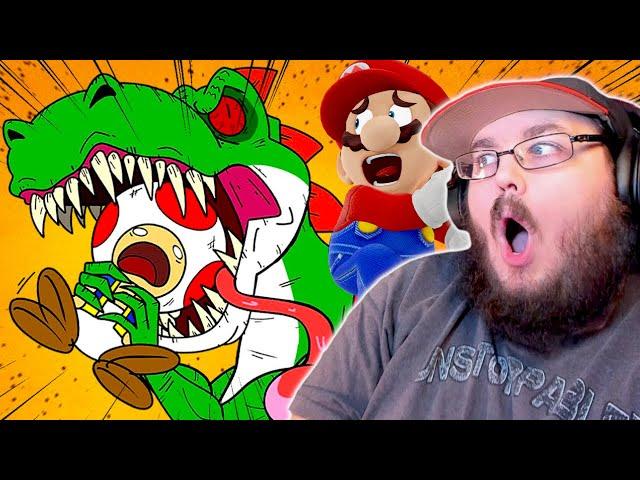 A DARK MARIO STORY!!! YOSHZILLA! Mario Bros (Animation By Mashed) REACTION!!!