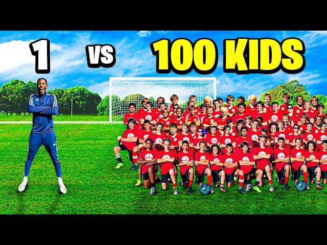 1 PRO FOOTBALLER VS 100 KIDS