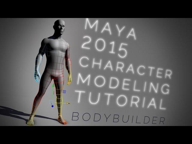 Maya bodybuilder CHARACTER MODELING tutorial