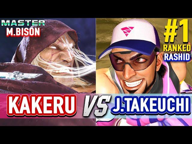 SF6  KAKERU (M.Bison) vs JOHN TAKEUCHI (#1 Ranked Rashid)  Street Fighter 6 High Level Gameplay