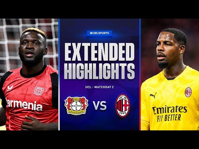 Bayer Leverkusen vs. AC Milan: Extended Highlights | UCL League Phase MD 2 | CBS Sports Golazo