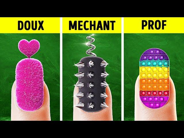 IDEES A VOIR POUR GENTIL VS MECHANT A L'ECOLE || Idées & Créations en Papier Adorables par 123 GO!