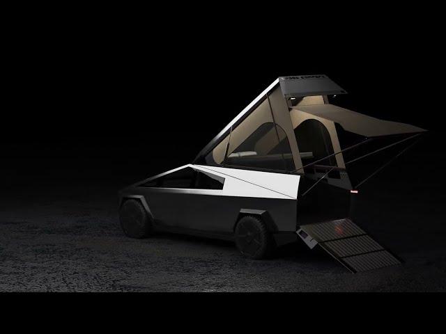 Space Campers: A detailed walk-through of our camper for the Cybertruck