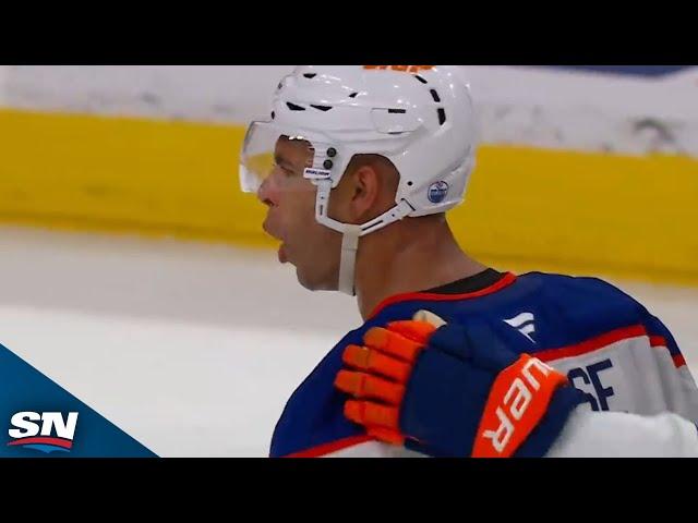 Oilers' Darnell Nurse Roofs It Past Panthers' Sergei Bobrovsky From Tight Angle