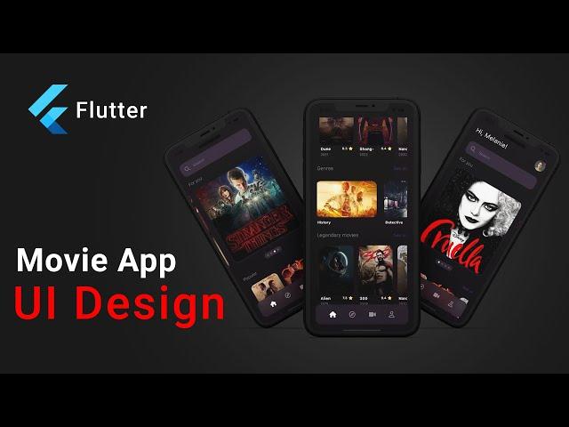 Movie App UI Design | Flutter Speed Code