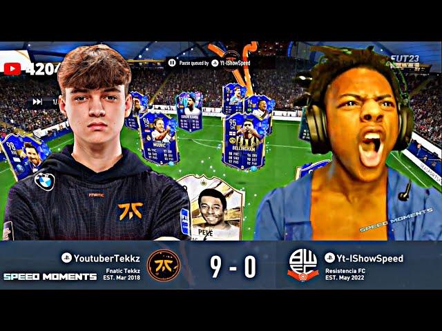 ISHOWSPEED vs TekKz | Ishowspeed FIFA Rage funny | Speed Playing for FIFA Best Player in The World