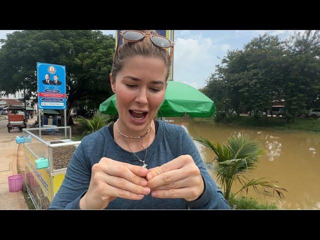 EATING SUN CLAMS?!! Siem Reap Cambodia Street Food Adventure: Clams & Grilled Bananas | Local Khmer