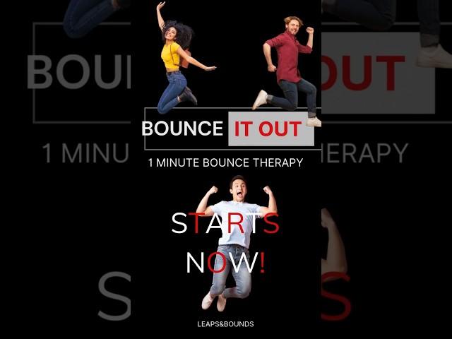 BOUNCE THERAPY:1 min. BALANCE move! Unique rebounding move, in my new bounce & bend series! #fitness