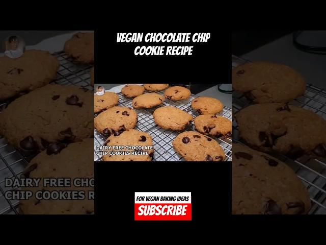 HOW TO MAKE VEGAN CHOCOLATE CHIP COOKIES #shorts #veganbaking #recipes