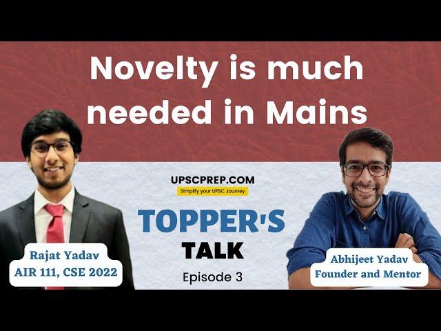 I scored 145 marks in essay! | Rajat Yadav, AIR 111, UPSC CSE 2022