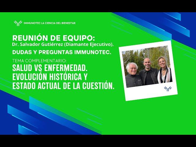 SALUD VS ENFERMEDAD. EVOLUCIÓN HISTÓRICA Y ESTADO ACTUAL DE LA CUESTÓN por el Dr. Salvador Gutiérrez