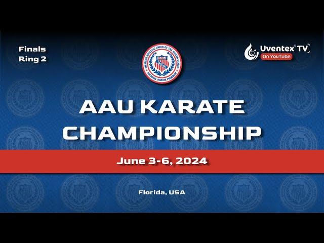 Finals Ring 2 - 2024 AAU Karate National Championship - Uventex TV - Fort Lauderdale, Florida USA