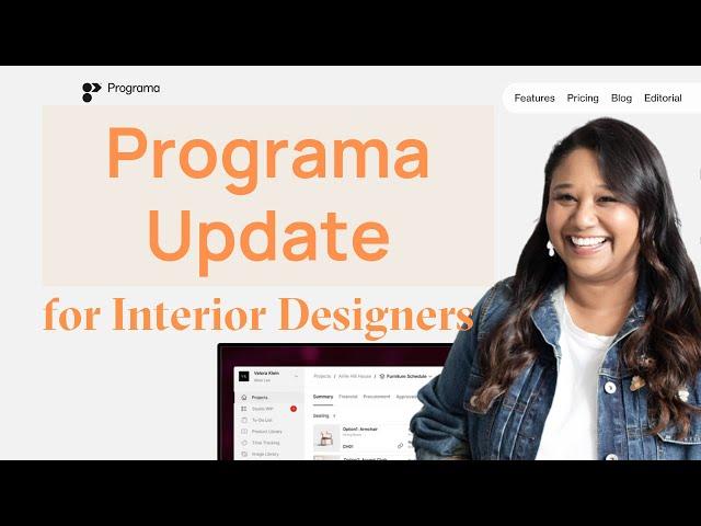 Programa - a design management tool for interior designers- Review & Update