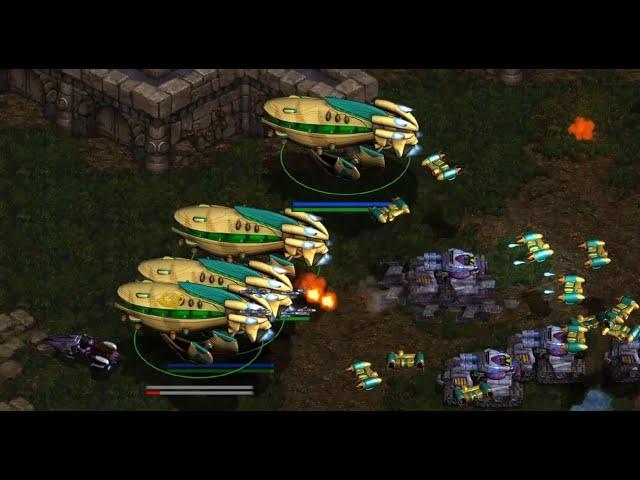 Wraiths! Carriers! - Ruin!  (P) vs Speed!  (T) on Minstrel - StarCraft - Brood War REMASTERED