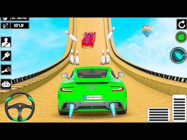 Mega Car Stunt Game Video !! Car Racing Game Video !! Games Hi Games.