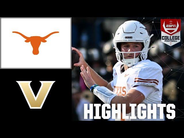 Texas Longhorns vs. Vanderbilt Commodores | Full Game Highlights | ESPN College Football