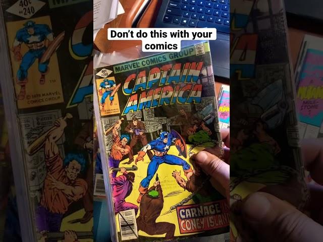 Comic collectors. Don’t do this #comicbookcollector #comics