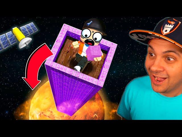 I 100% Built Until I Hit MARS In Roblox Tower Simulator...