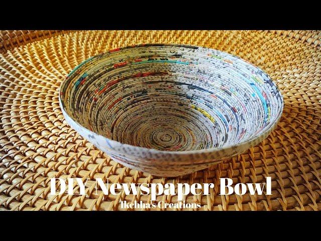 How to make a Newspaper Bowl || DIY Paper Bowl