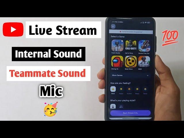 Android 11 Live Stream Mic Issue Fix | Internal Sound + Teammates Sound + Mic | Malayalam| Giri Tech