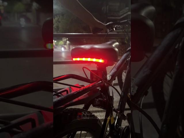 Making cycle brake lightat home #shorts #cycling #shortsindia