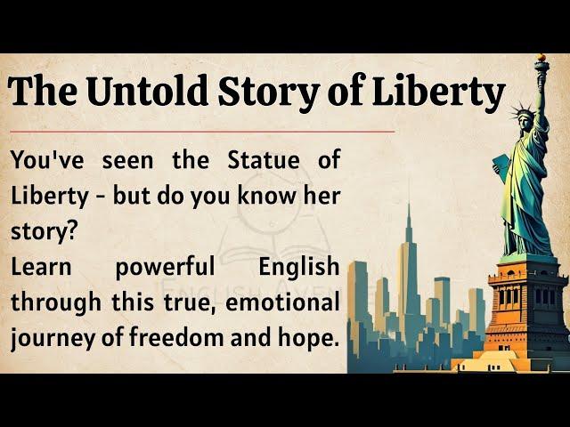 The Statue of Liberty  || Learn English Through Story Level 2  || English Listening Practice