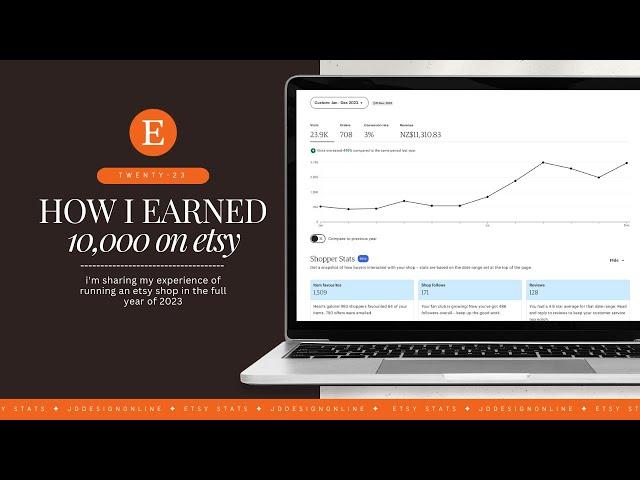 ️ i earned 10k in 2023 — my full year of etsy stats & how i achieved it!! 