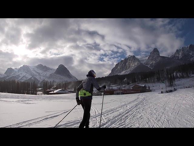 Nordic skiing in Canmore Alberta