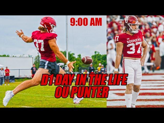 D1 Athlete Day in the Life: Oklahoma Football Punter