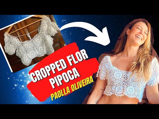 1° Parte |Blusa de flor Pipoca em crochê | VERSÃO DESTRO