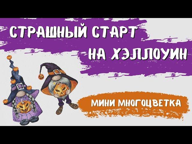 НОВЫЙ СТАРТ - ГНОМЫ ХЭЛЛОУИН - МИНИ МНОГОЦВЕТКА НАЧАЛО И ОРГАНИЗАЦИЯ ПРОЦЕССА