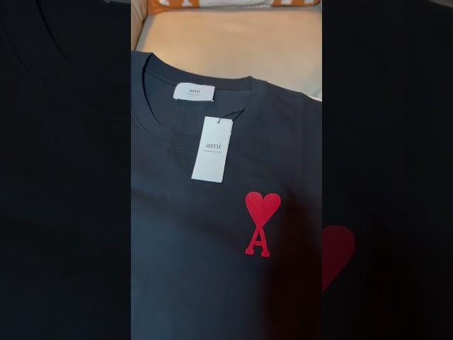 Alexandre Mattiussi AMI T-shirt in black #ami #alexandremattiussi #unboxing #tshirt