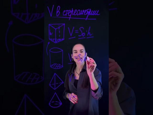 Как запомнить объемы в стереометрии? | Профиль ЕГЭ 2024 #егэ #егэпрофиль #профиль