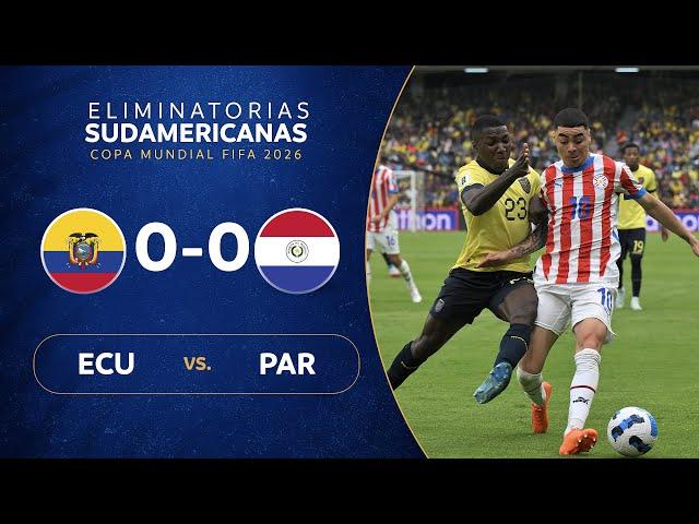 ECUADOR vs. PARAGUAY [0-0] | RESUMEN | ELIMINATORIAS SUDAMERICANAS | FECHA 9