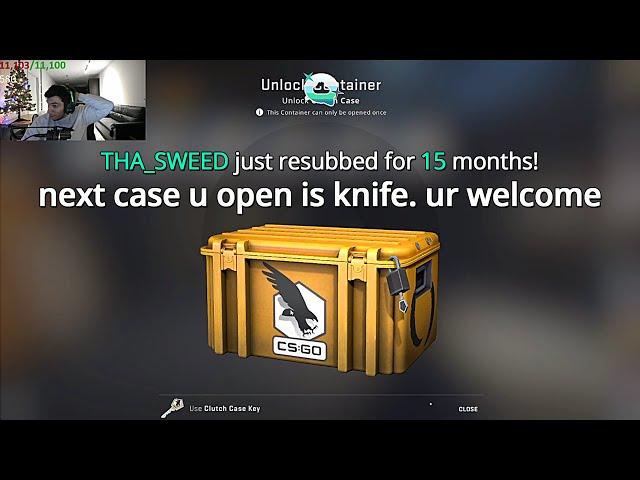 He Got Donation Saying "Next Case Is Knife" And This Happens (CS:GO)