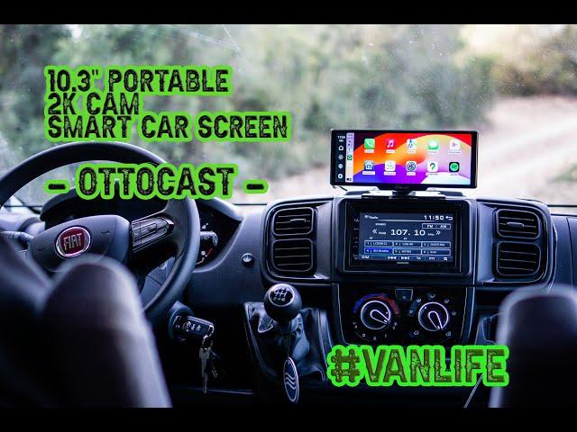 Ottocast Portable Apple CarPlay & Android Auto Car Display Screen 10 inch