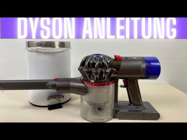 Dyson Staubbehälter entleeren - Anleitung Tutorial Reinigung V6 V7 V8 V10 V11