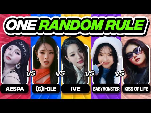 ⭐️KPOP QUIZ RANDOM RULES SAVE ONE SONG - FUN KPOP GAMES 2025