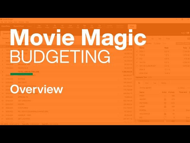 Movie Magic Budgeting - Overview