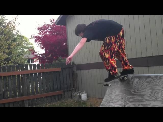 Skater Does a Double Tre Flip