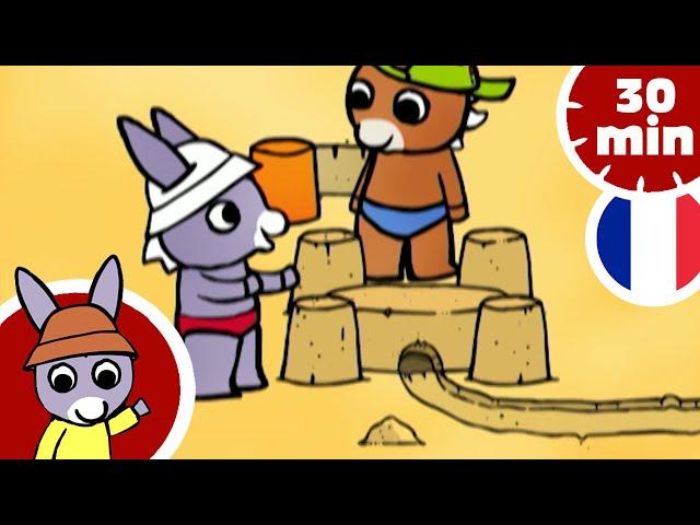 ️ Trotro à la plage fait un château de sable ! ️ | Dessin Animé pour Bébé